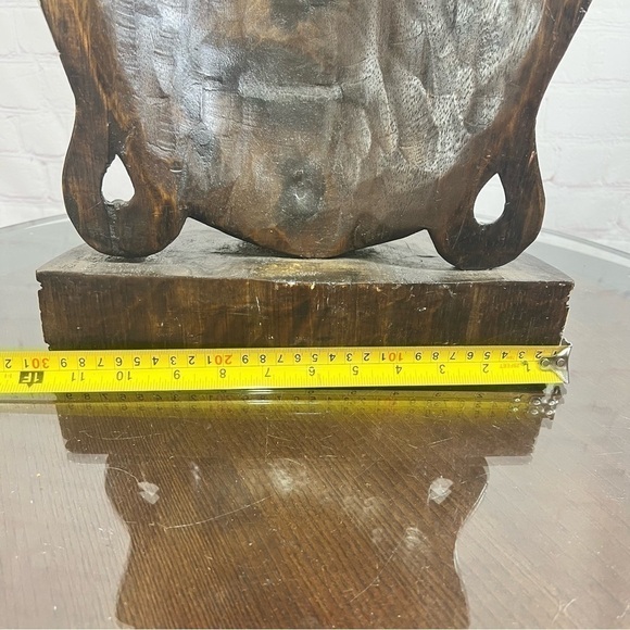 BUDDHA HEAD hard wood decor! Light weight but very hardy and durable. Large - Picture 9 of 13